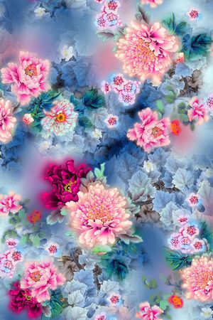 民族印花花型图片
