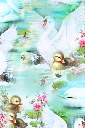 风景印花花型图片