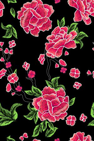 绣花印花花型图片