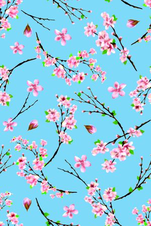 手绘印花花型图片