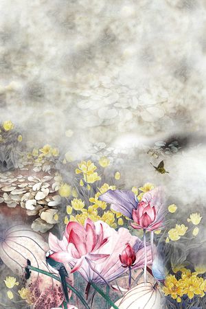 花卉印花花型图片