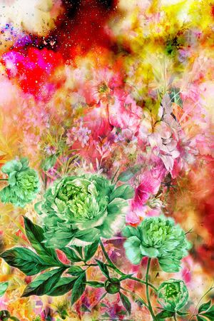 大花印花花型图片