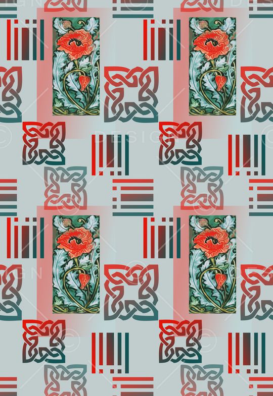几何图案印花花型图片