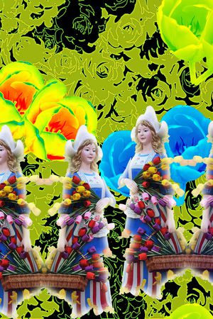 郁金香印花花型图片