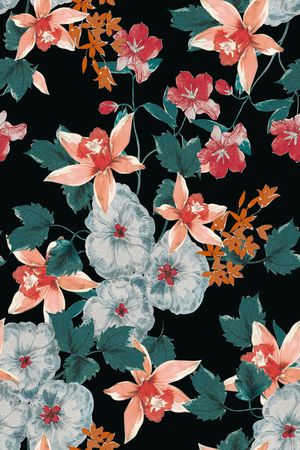 乱花印花花型图片