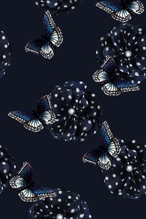 复古印花花型图片