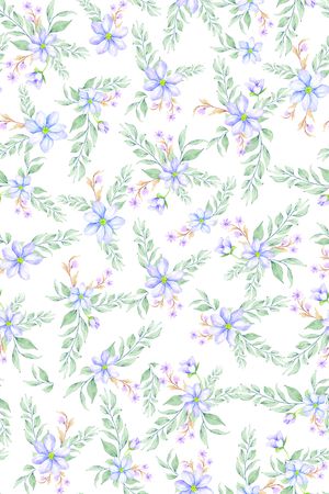 小碎花印花花型图片
