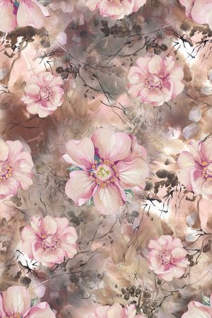花卉印花花型图片