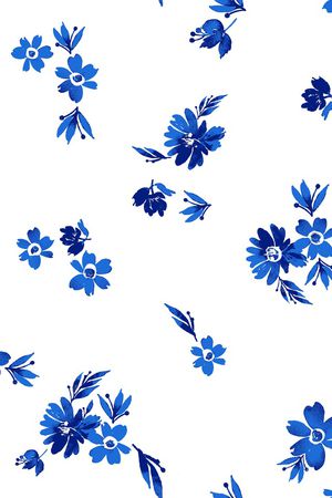 乱花印花花型图片