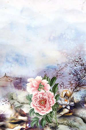 花卉印花花型图片
