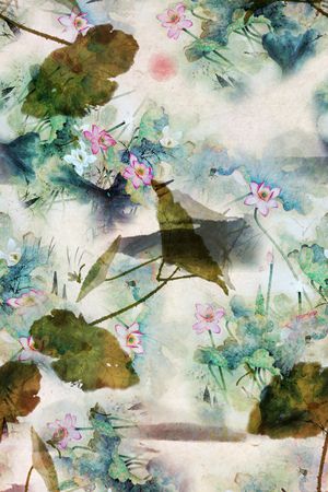中国风印花花型图片