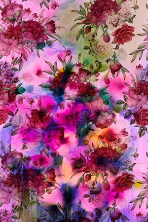 花卉印花花型图片