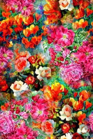 花卉印花花型图片