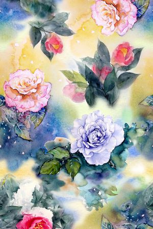 花卉印花花型图片