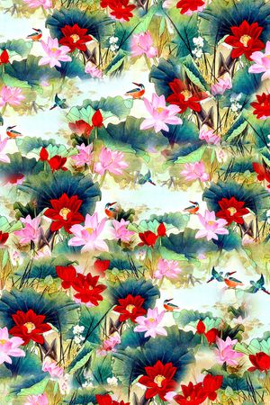 花卉印花花型图片