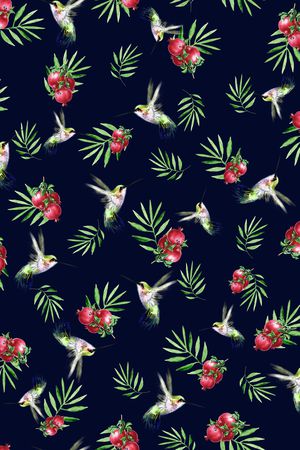 热带印花花型图片