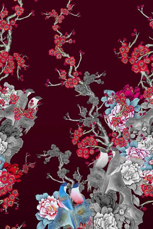 梅花印花花型图片
