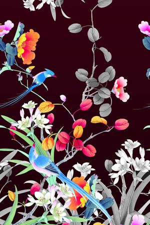 花卉印花花型图片
