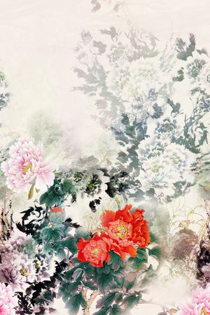 中国风印花花型图片