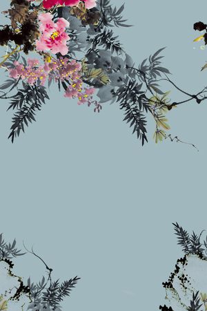中国风印花花型图片