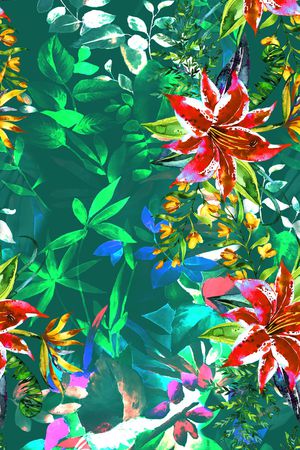 数码花型印花花型图片