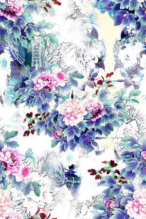 数码花型印花花型图片