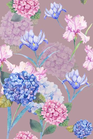 鲜花印花花型图片