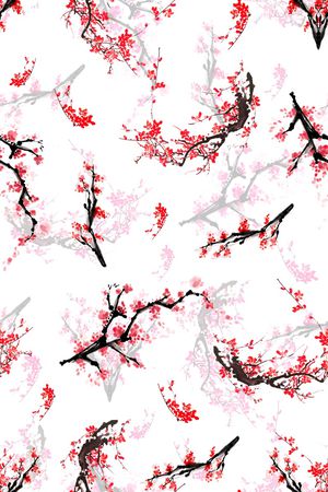 梅花印花花型图片