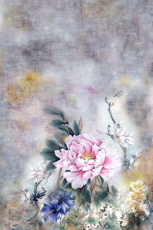 花卉印花花型图片