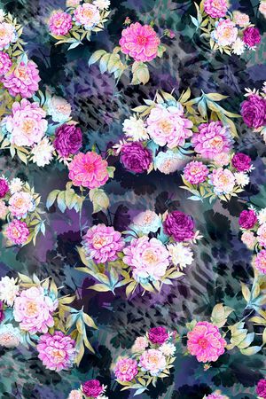 花卉印花花型图片