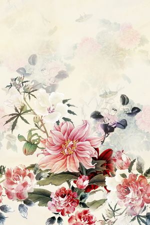 中国风印花花型图片