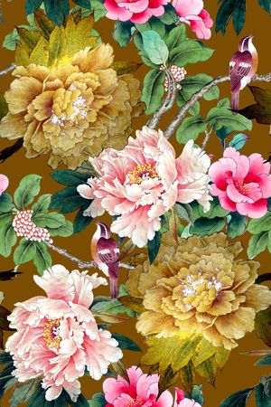 花卉印花花型图片