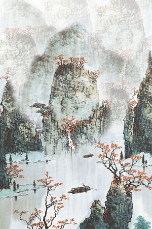 中国风印花花型图片