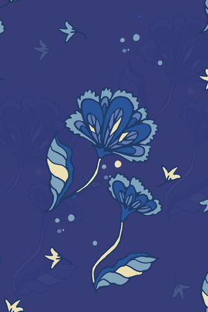 旗袍印花花型图片