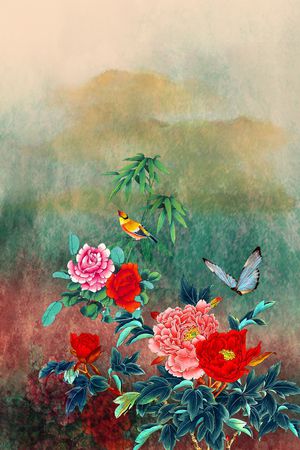 花卉印花花型图片