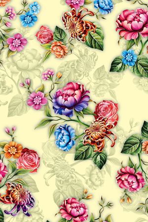 简约印花花型图片
