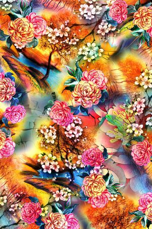 花卉印花花型图片