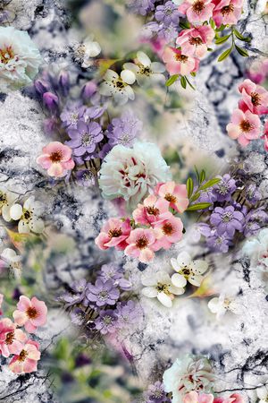 花卉印花花型图片