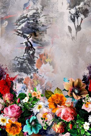 抽象印花花型图片