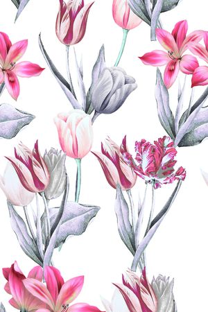 月季花印花花型图片