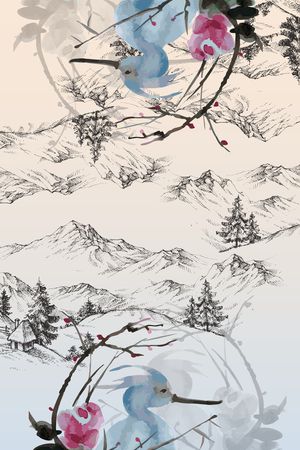 花卉印花花型图片