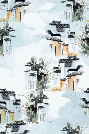 建筑印花花型图片