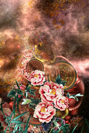 花卉印花花型图片