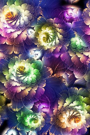 花卉印花花型图片