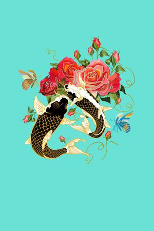 花卉印花花型图片