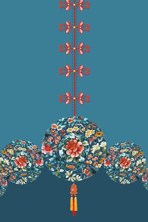 抽象印花花型图片