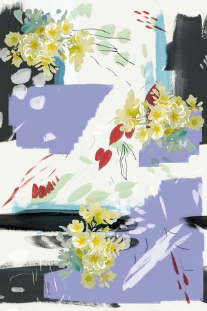 抽象印花花型图片