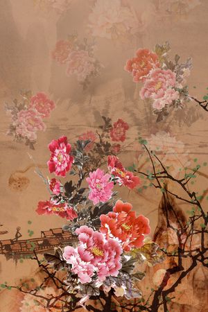 香云纱印花花型图片