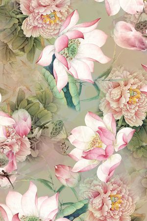 中国风印花花型图片