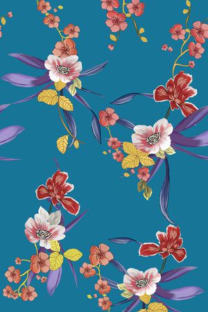 花卉印花花型图片